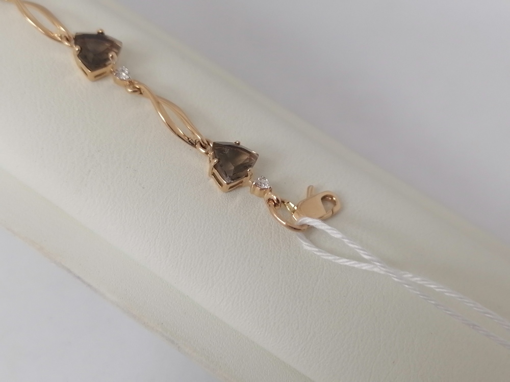 БРАСЛЕТ С КАМНЯМИ (Au 585)