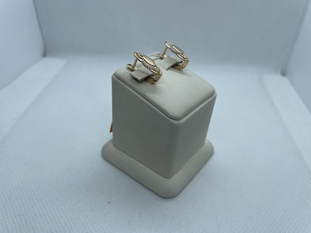 СКМИ585 СЕРЬГИ С КАМНЯМИ (Au 585)