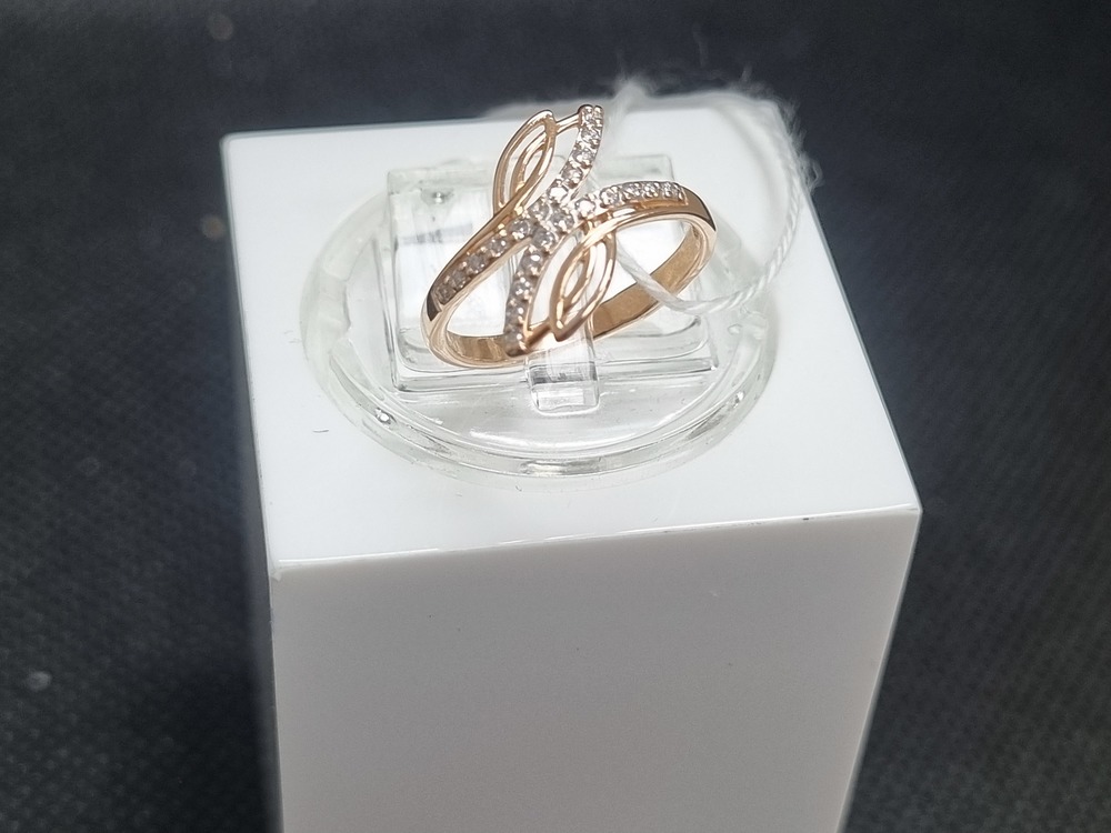 КОЛЬЦО С КАМНЯМИ (Au 585)