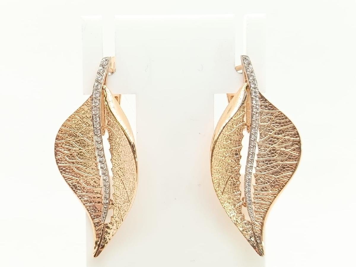 СЕРЬГИ С КАМНЯМИ (Au 585)