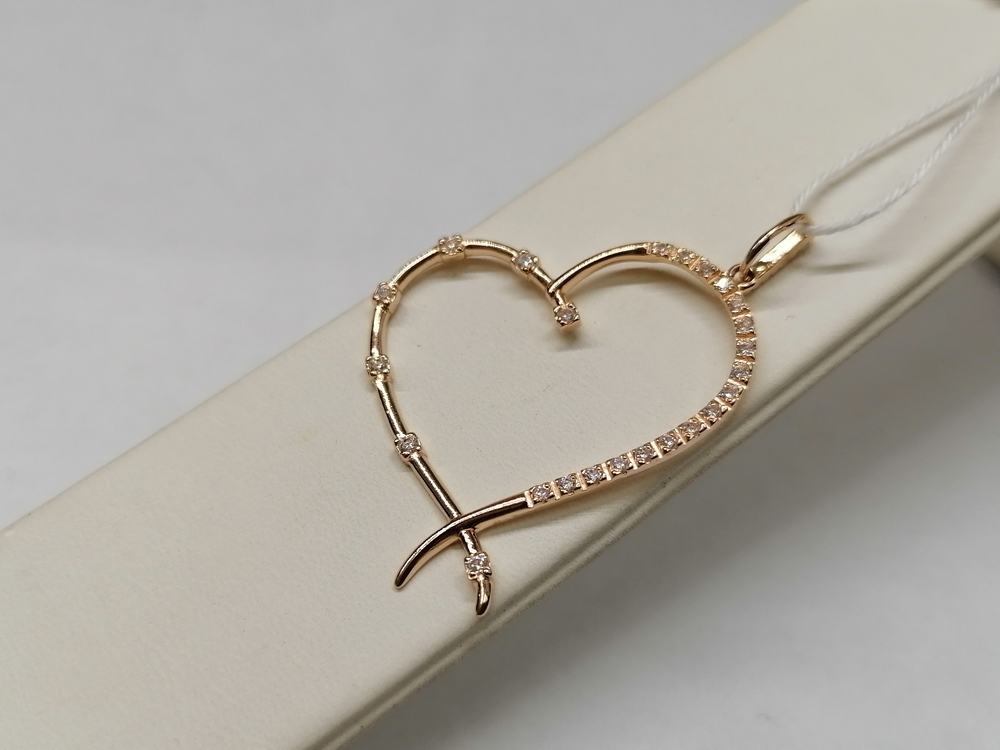 ПОДКМИ585 ПОДВЕСКА С КАМНЯМИ (Au 585)