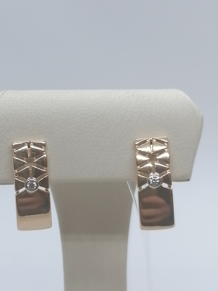 04-52-0794-00 СЕРЬГИ С КАМНЕМ (Au 585)