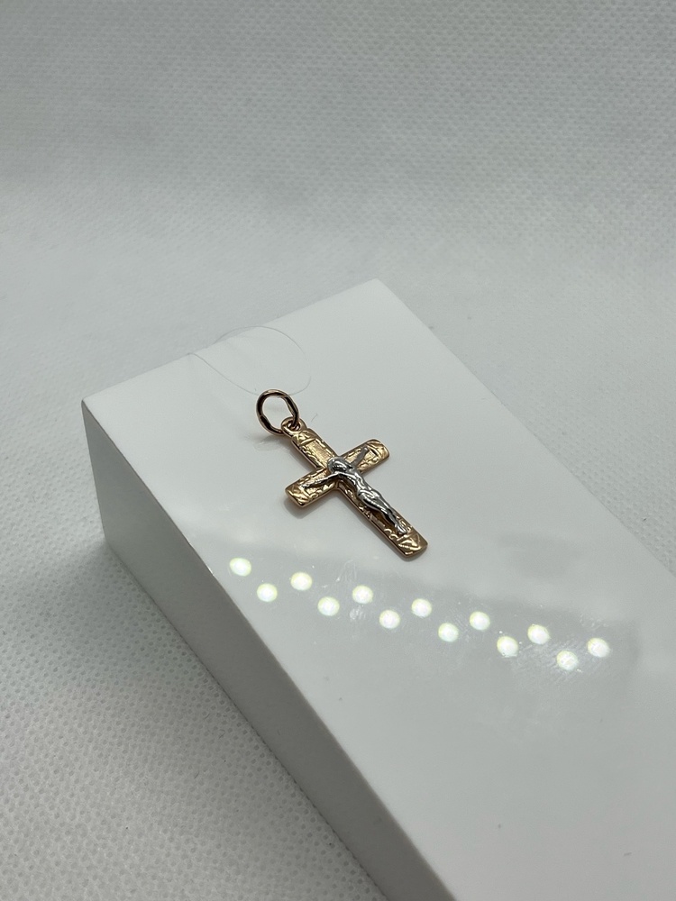 ПОДВЕСКА КРЕСТ без камня (Au 585)