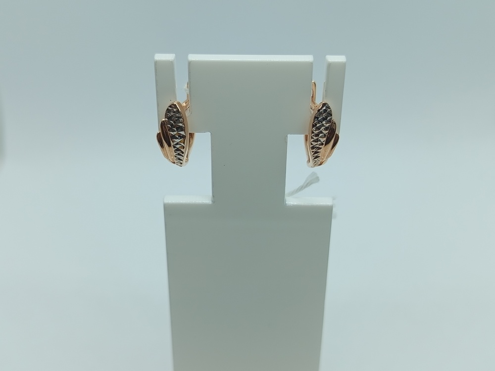 СБКМ585 СЕРЬГИ БЕЗ КАМНЯ (Au 585)