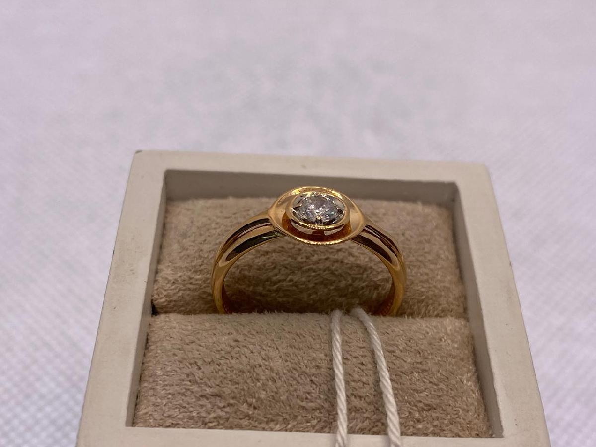 КОЛЬЦО С КАМНЕМ (Au 585)