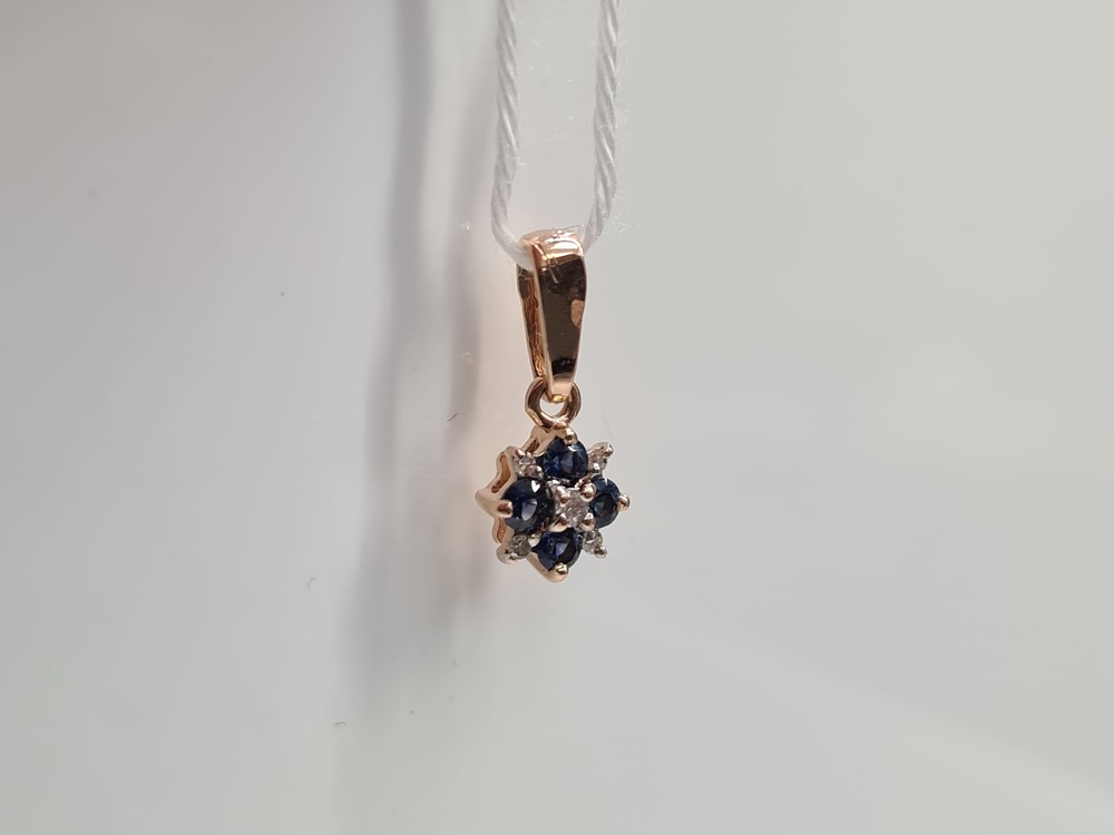 ПОДКМИ585 ПОДВЕСКА С КАМНЯМИ (Au 585)