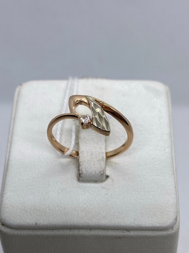 КОЛКМ585 КОЛЬЦО С КАМНЕМ (Au 585)