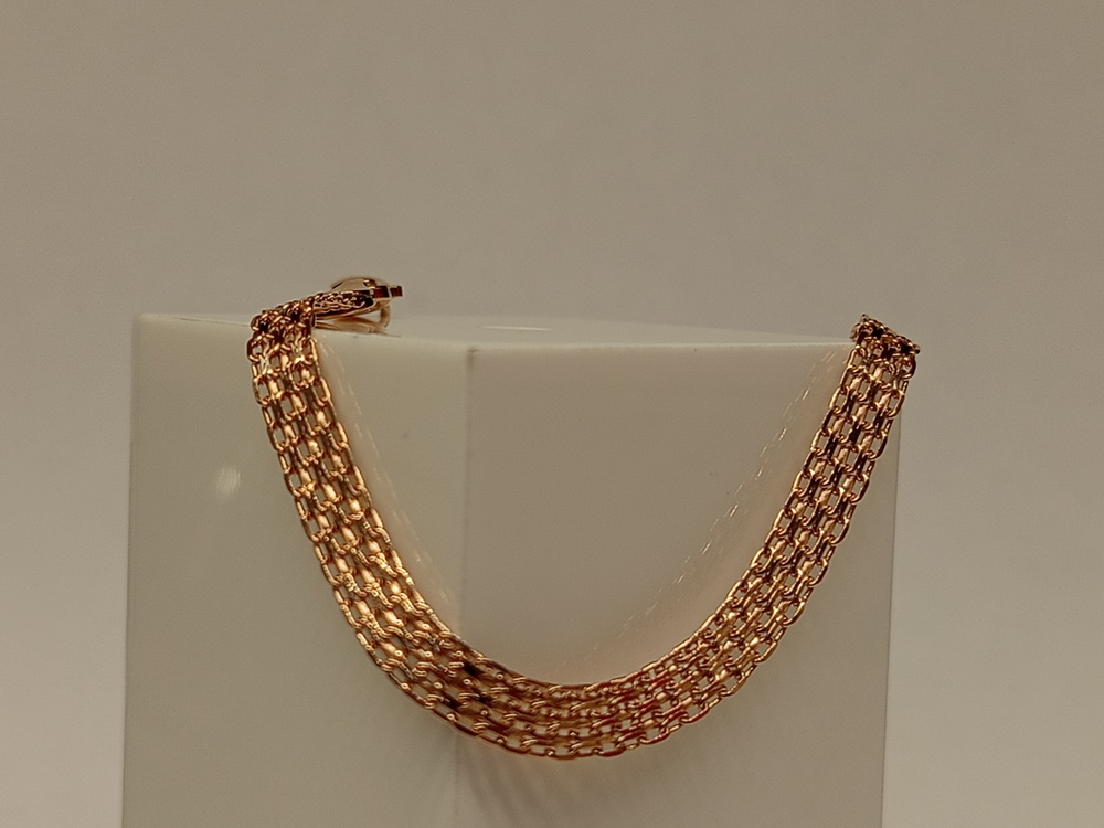 БЛБМ585 БРАСЛЕТ ПОЛНОВЕСНЫЙ Бисмарк машинный (Au 585)