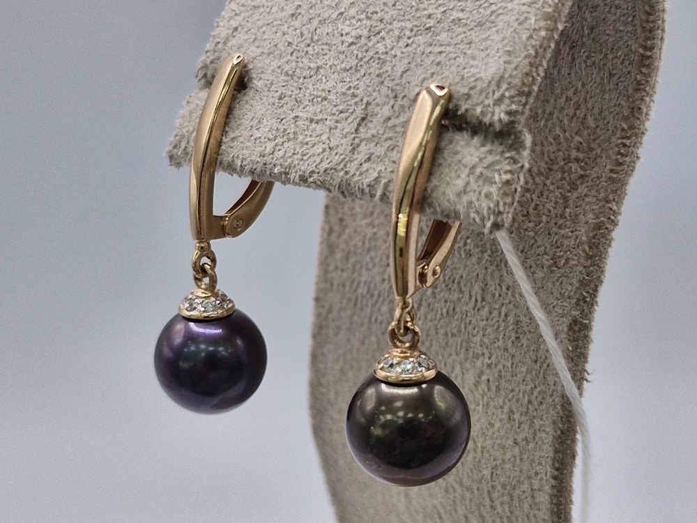 СКМИ585 СЕРЬГИ С КАМНЯМИ (Au 585)