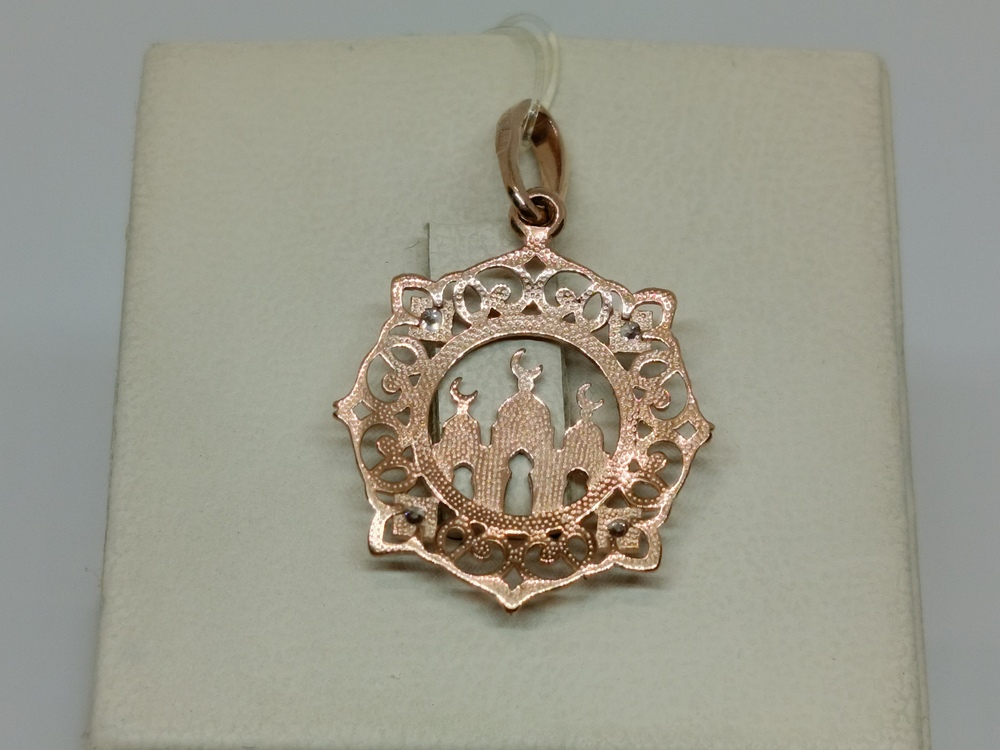 ПОДВЕСКА МЕЧЕТЬ с камнями (Au 585)