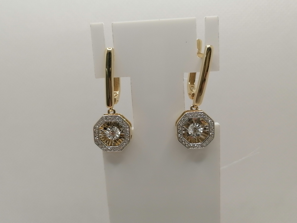 СЕРЬГИ БРИЛЛИАНТ (Au 585)