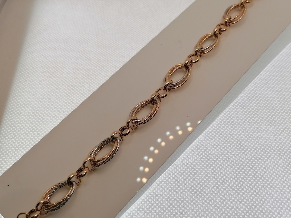 БРАСЛЕТ ПУСТОТЕЛЫЙ Фантазия (Au 585)