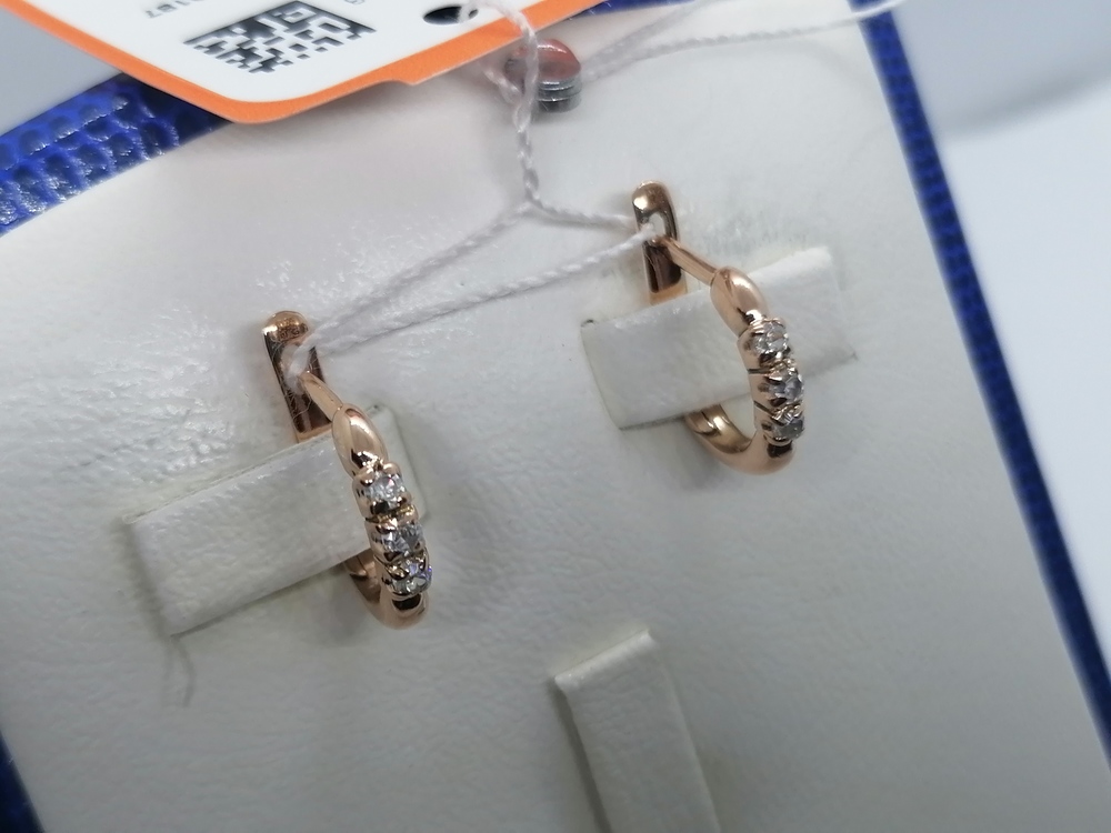 СЕРЬГИ С КАМНЯМИ (Au 585)