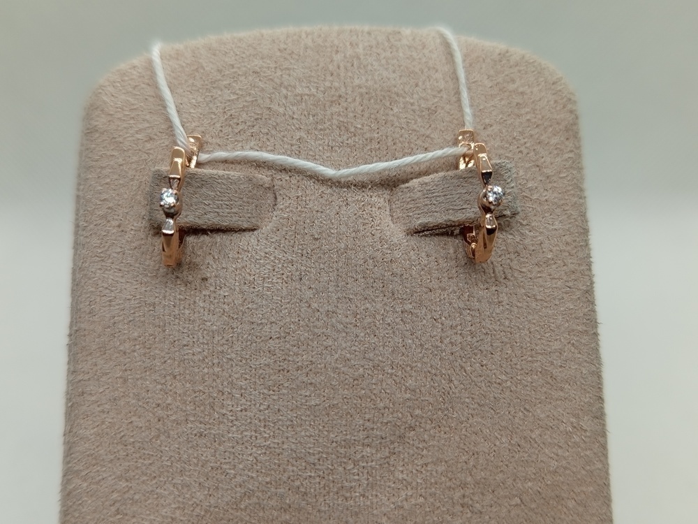 СЕРЬГИ С КАМНЕМ (Au 585)