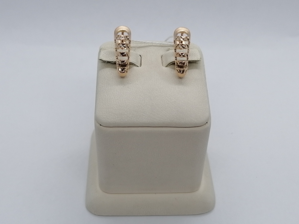 СЕРЬГИ БЕЗ КАМНЯ (Au 585)