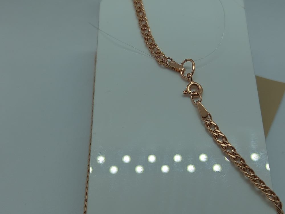 ЦЕПЬ ПУСТОТЕЛАЯ Ромб двойной (Au 585)