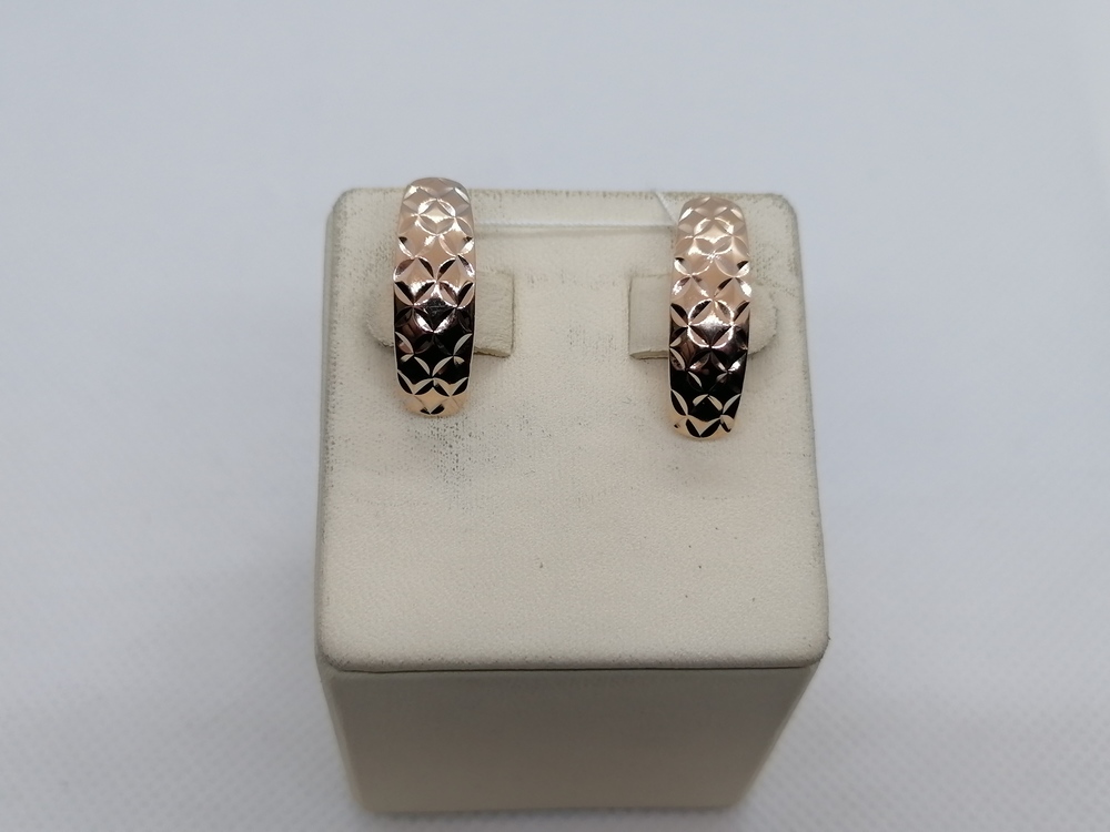 СБКМ585 СЕРЬГИ БЕЗ КАМНЯ (Au 585)