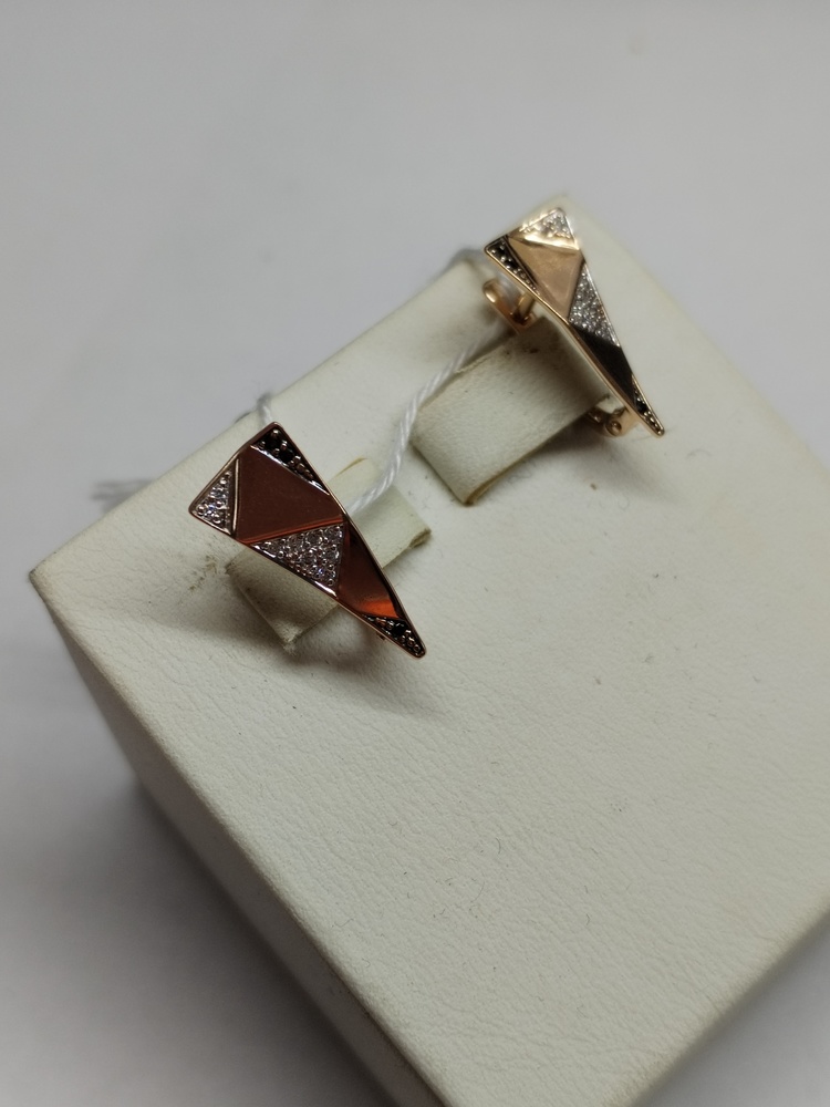 СКМИ585 СЕРЬГИ С КАМНЯМИ (Au 585)