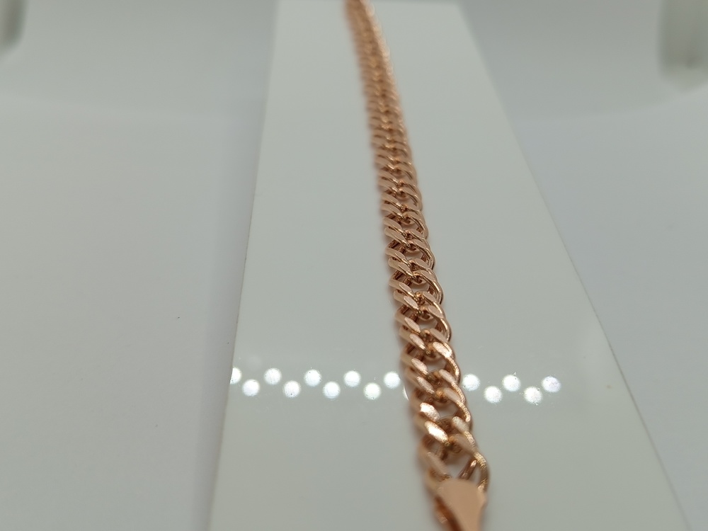 БРАСЛЕТ ПУСТОТЕЛЫЙ Ромб двойной (Au 585)