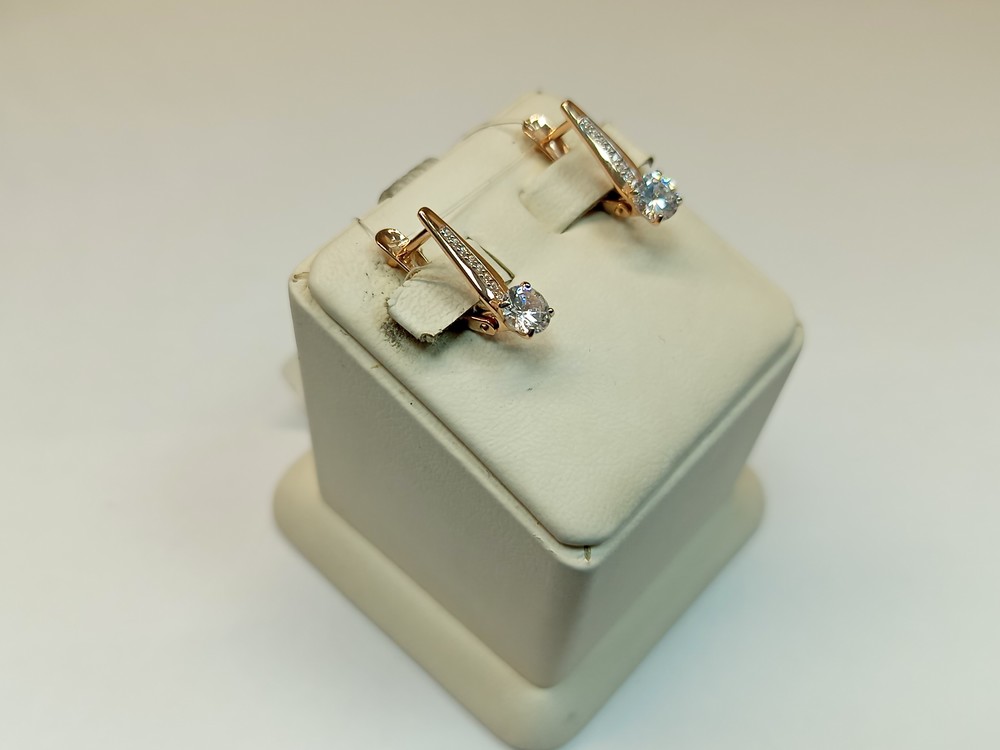 СЕРЬГИ С КАМНЯМИ (Au 585)