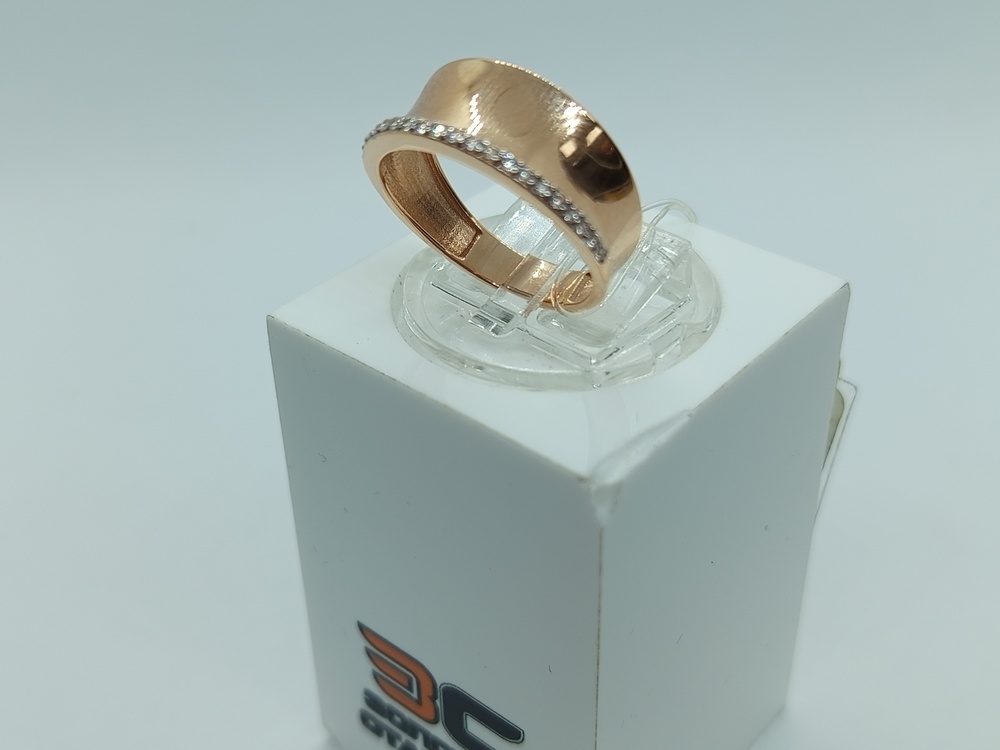 КОЛЬЦО С КАМНЯМИ (Au 585)