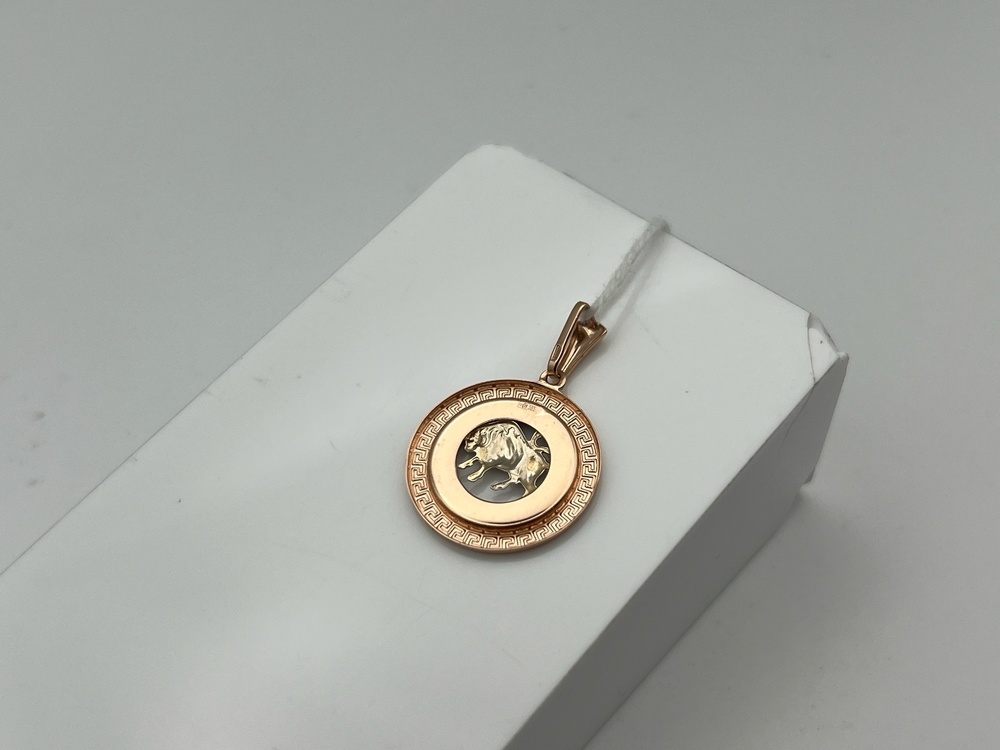 ПОДВЕСКА ЗНАК ЗОДИАКА ТЕЛЕЦ (Au 585)