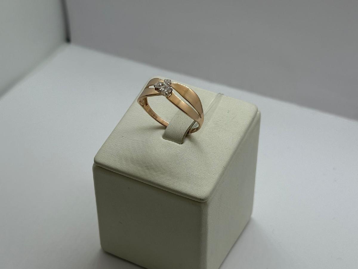 КОЛЬЦО С КАМНЯМИ (Au 585)