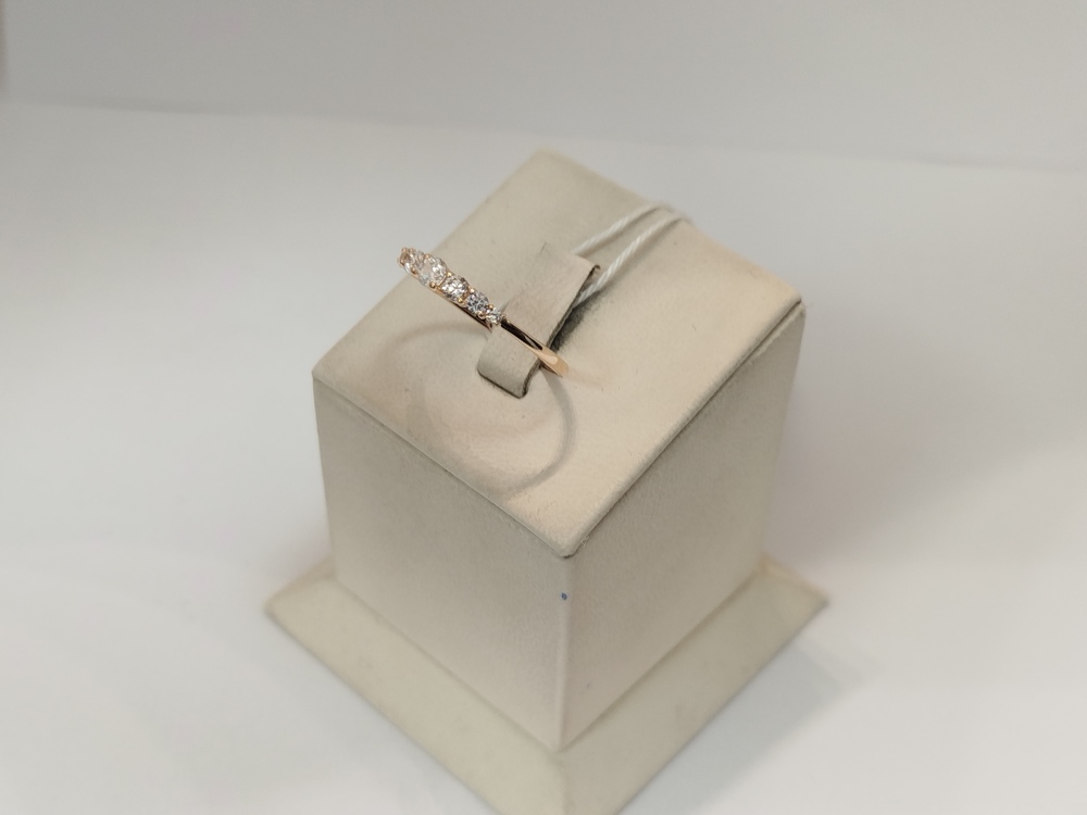 КОЛЬЦО С КАМНЯМИ (Au 585)