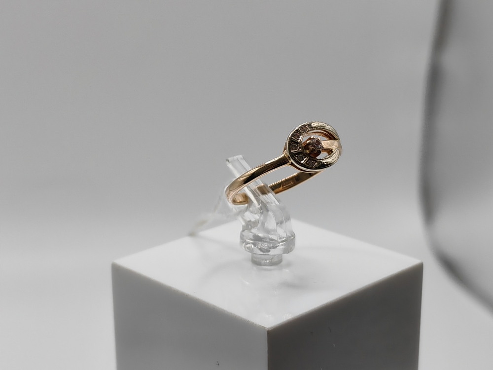 КОЛКМИ585 КОЛЬЦО С КАМНЯМИ (Au 585)