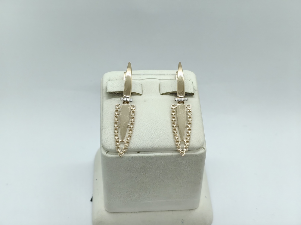 СЕРЬГИ БЕЗ КАМНЯ (Au 585)