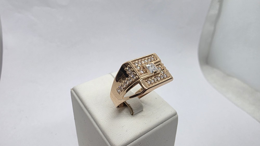 ПЕЧАТКА С КАМНЯМИ (Au 585)