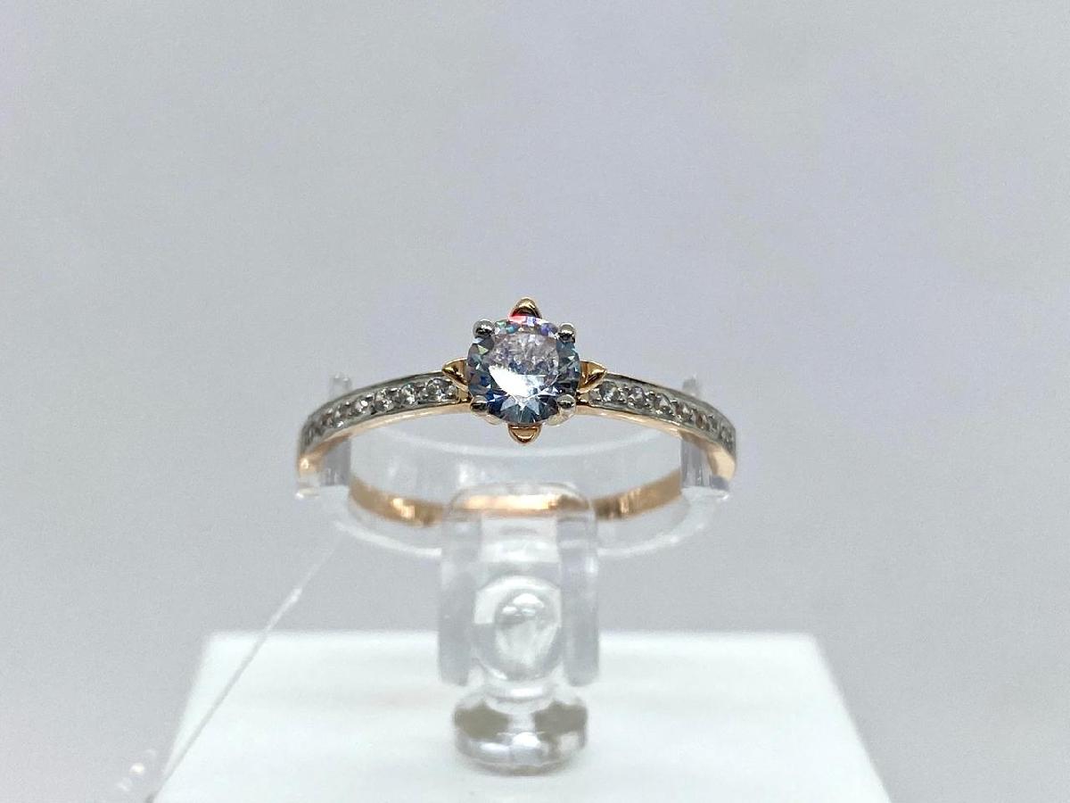 КОЛЬЦО С КАМНЯМИ (Au 585)