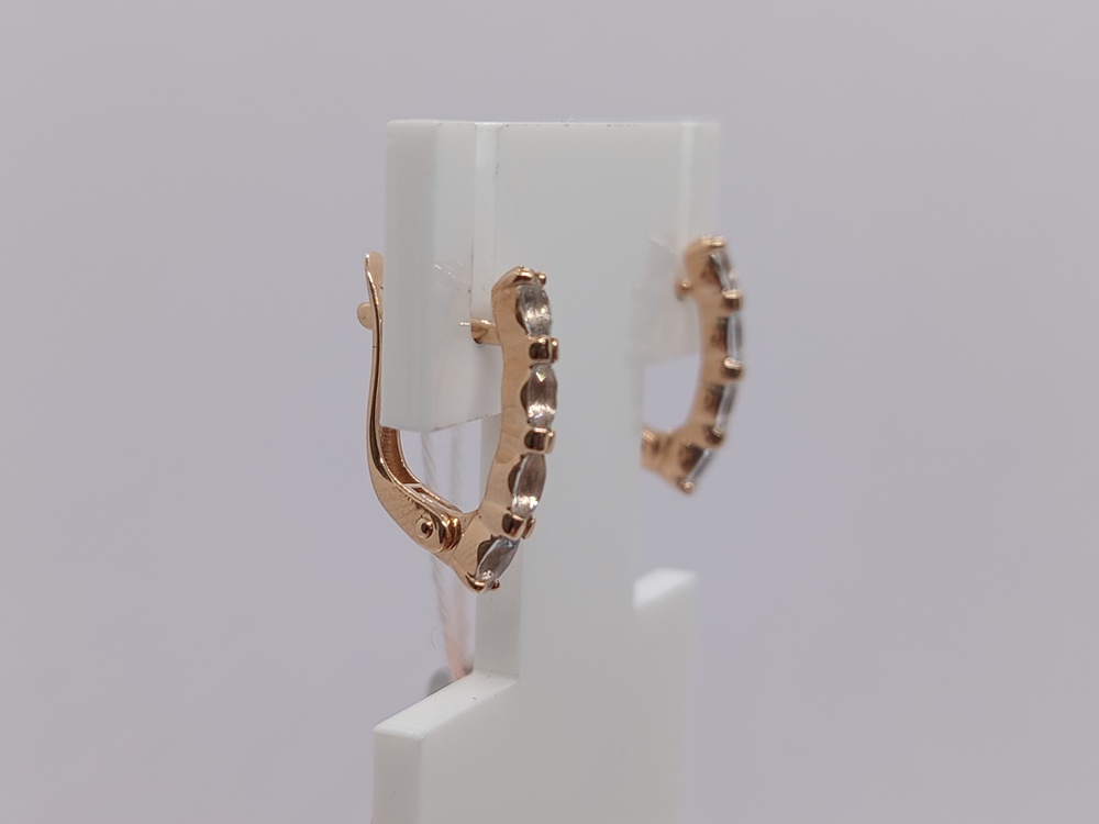 СКМИ585 СЕРЬГИ С КАМНЯМИ (Au 585)