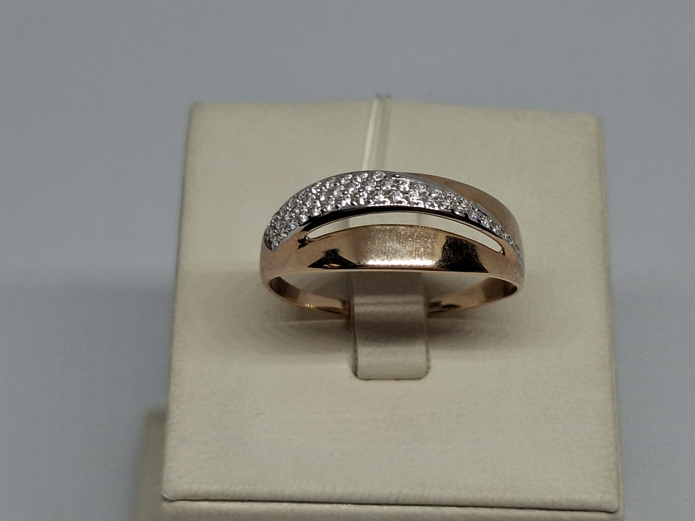 51-110-00956-1 КОЛЬЦО С КАМНЯМИ (Au 585)