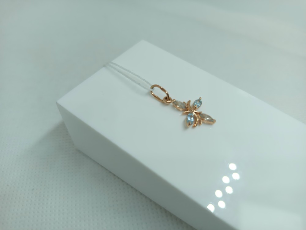 ПОДКМИ585 ПОДВЕСКА С КАМНЯМИ (Au 585)