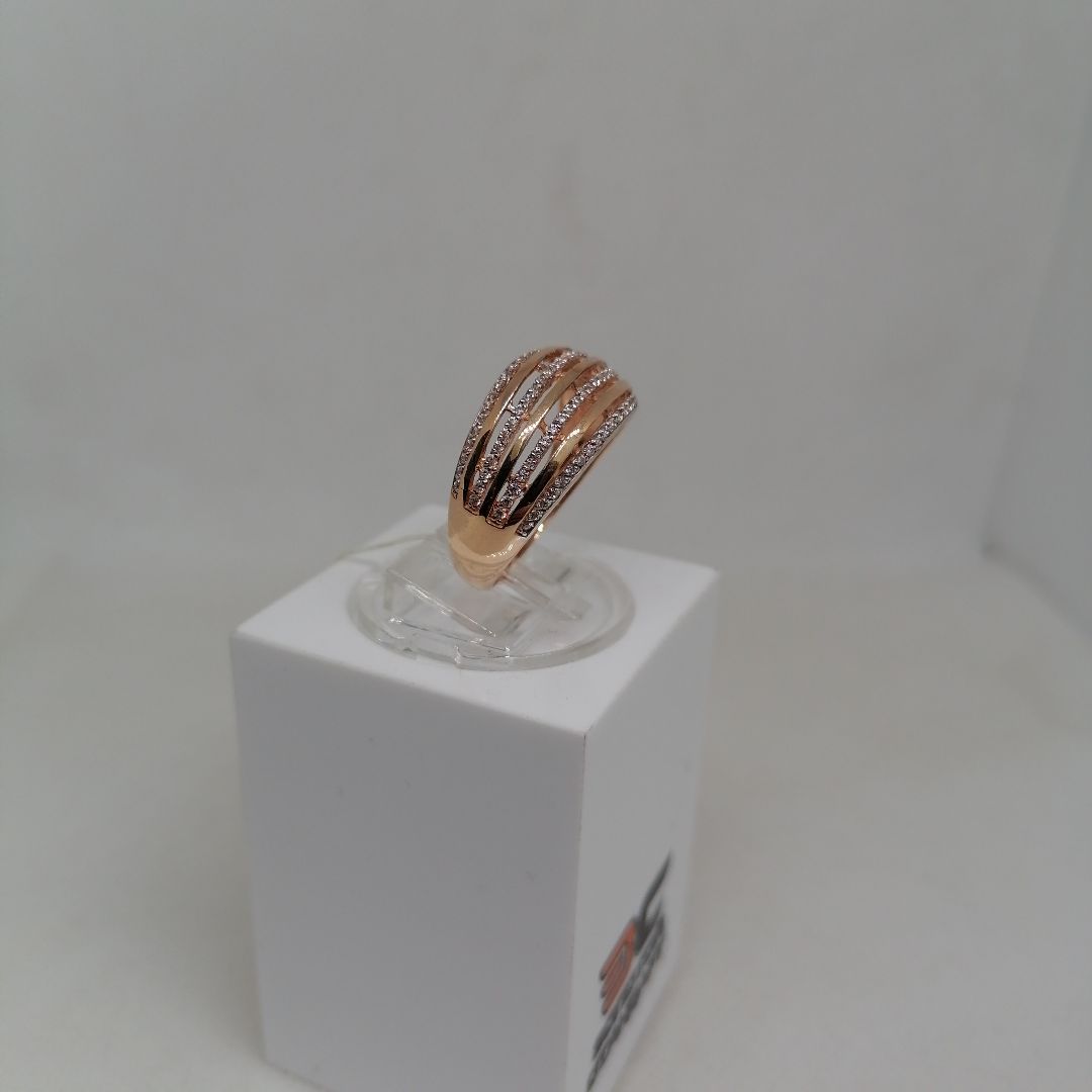 КОЛЬЦО С КАМНЯМИ (Au 585)