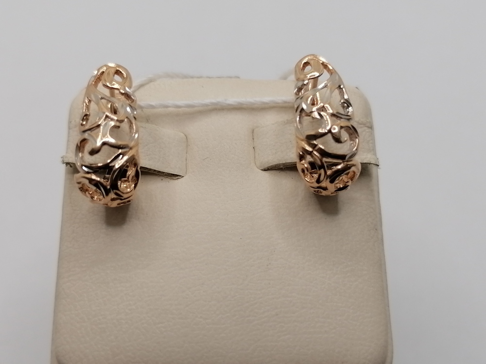 СЕРЬГИ БЕЗ КАМНЯ (Au 585)