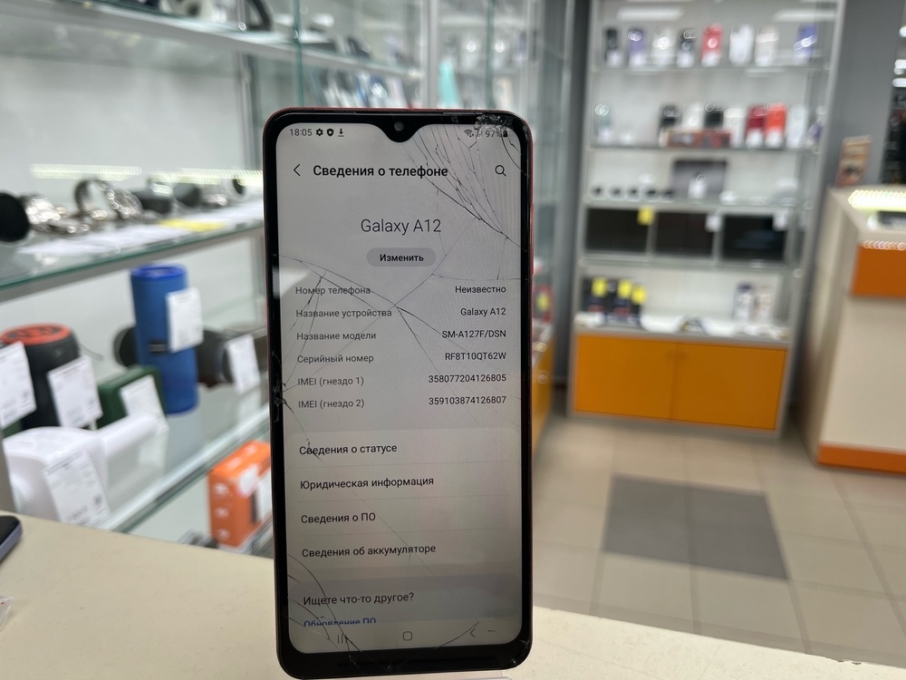 Смартфон Samsung Galaxy A12 4/128