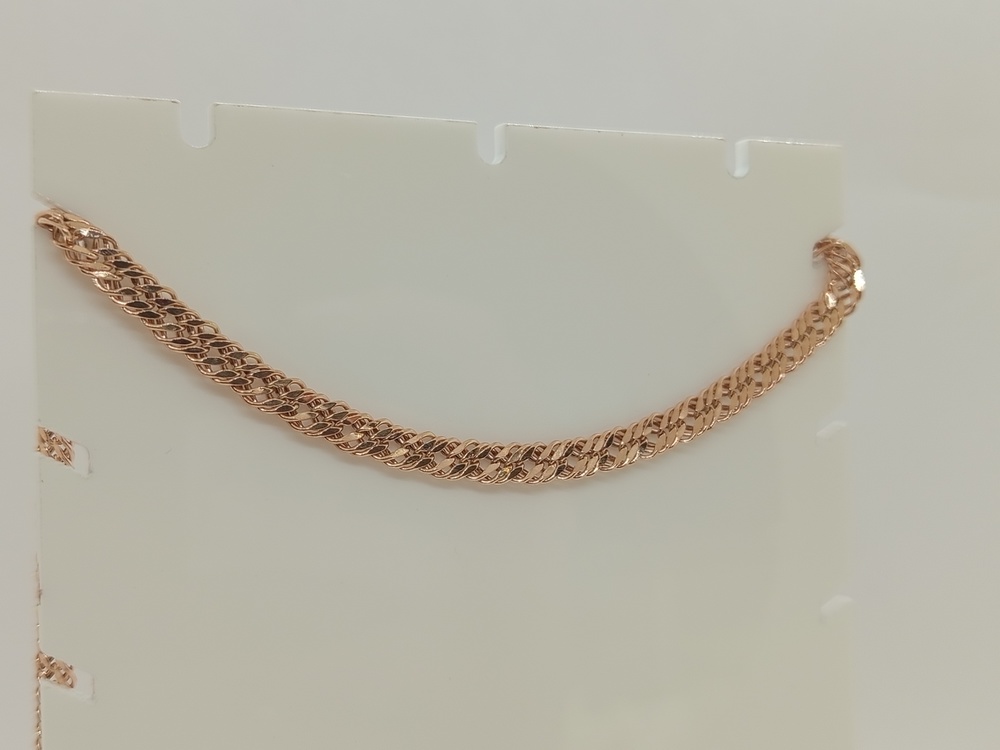 ЦЕПЬ ПУСТОТЕЛАЯ Ромб тройной (Au 585)