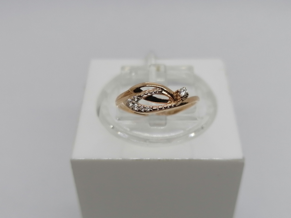 КОЛКМИ585 КОЛЬЦО С КАМНЯМИ (Au 585)