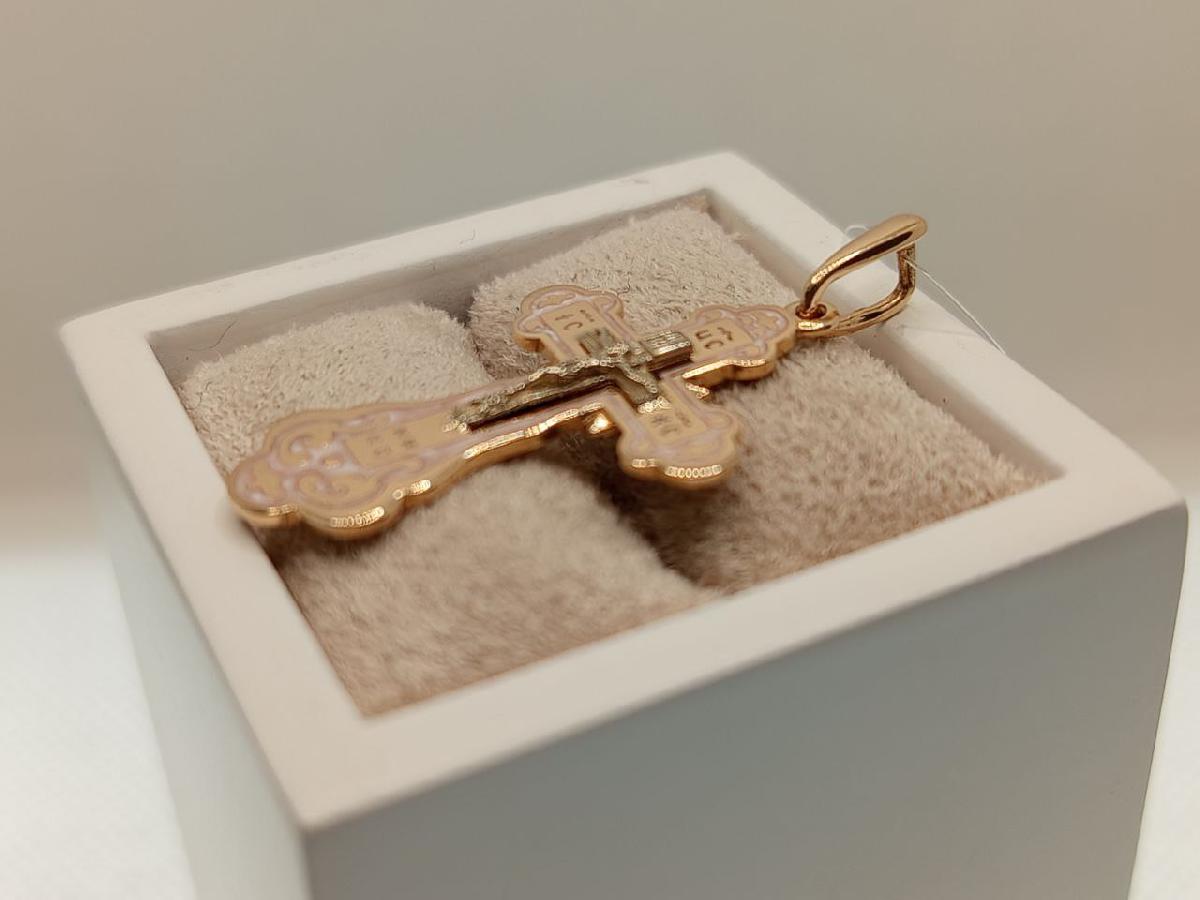 ПОДВЕСКА КРЕСТ без камня (Au 585)