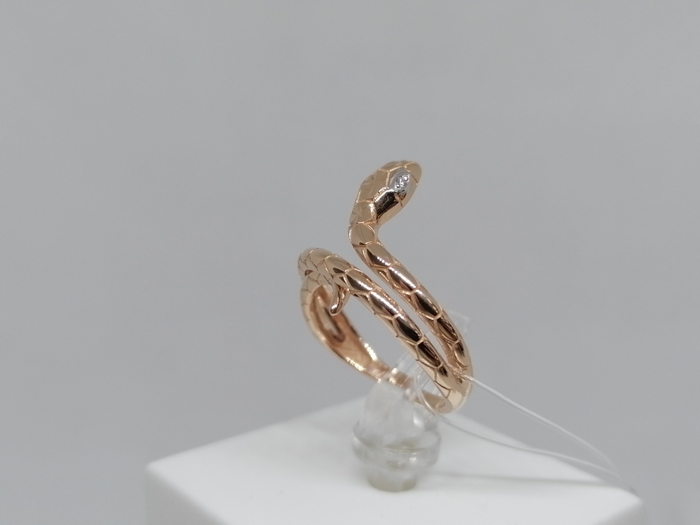 КОЛЬЦО С КАМНЯМИ (Au 585)