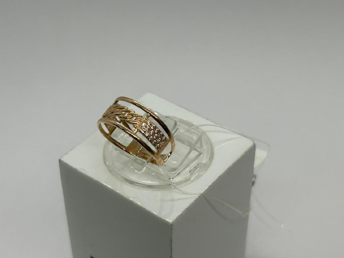 КОЛЬЦО С КАМНЯМИ (Au 585)