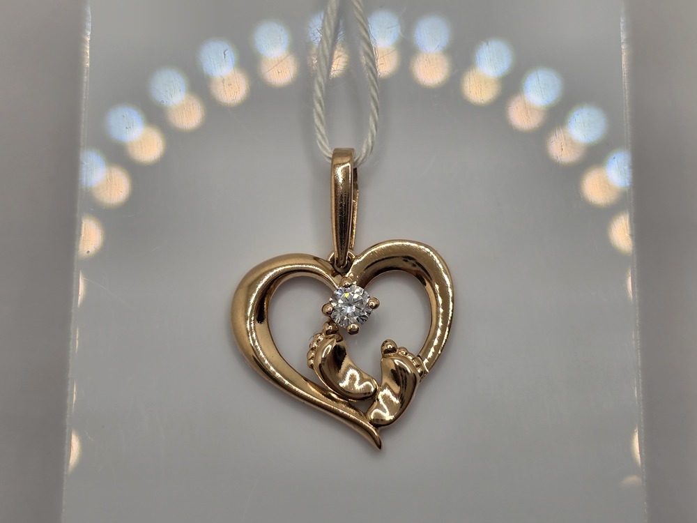 ПОДКМ585 ПОДВЕСКА С КАМНЕМ (Au 585)