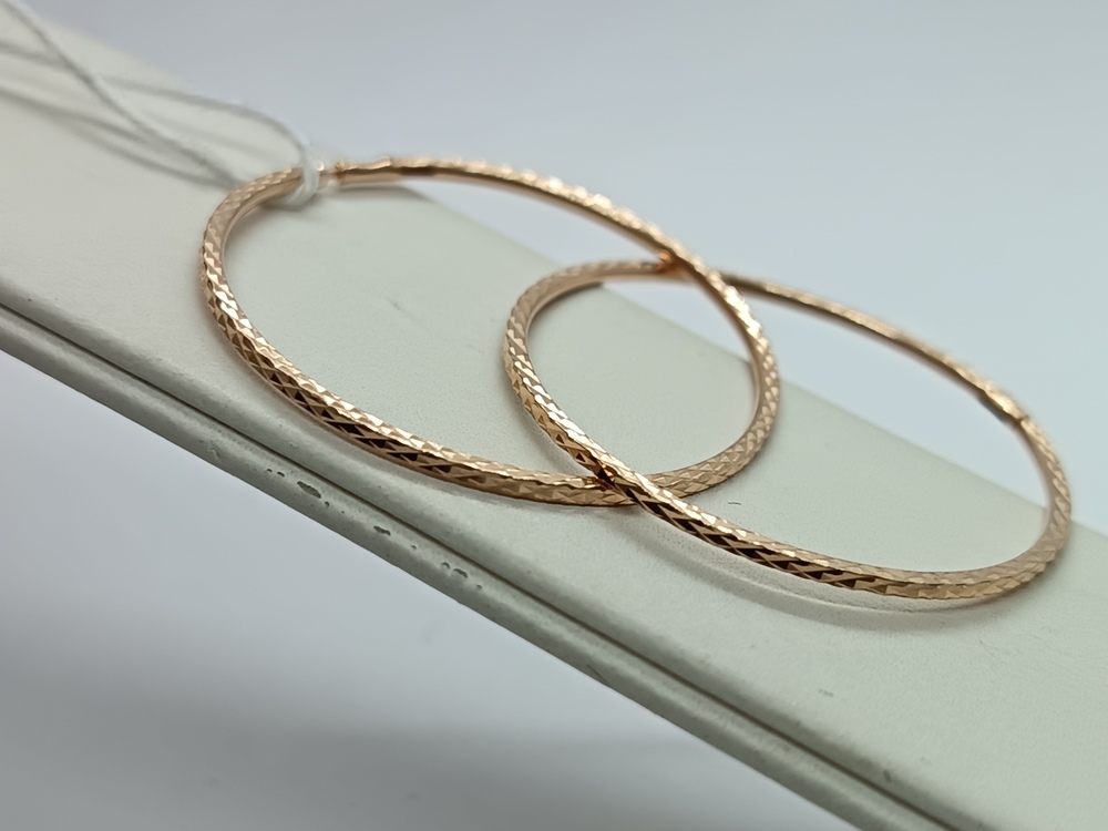 СКОН585 СЕРЬГИ КОНГО (Au 585)