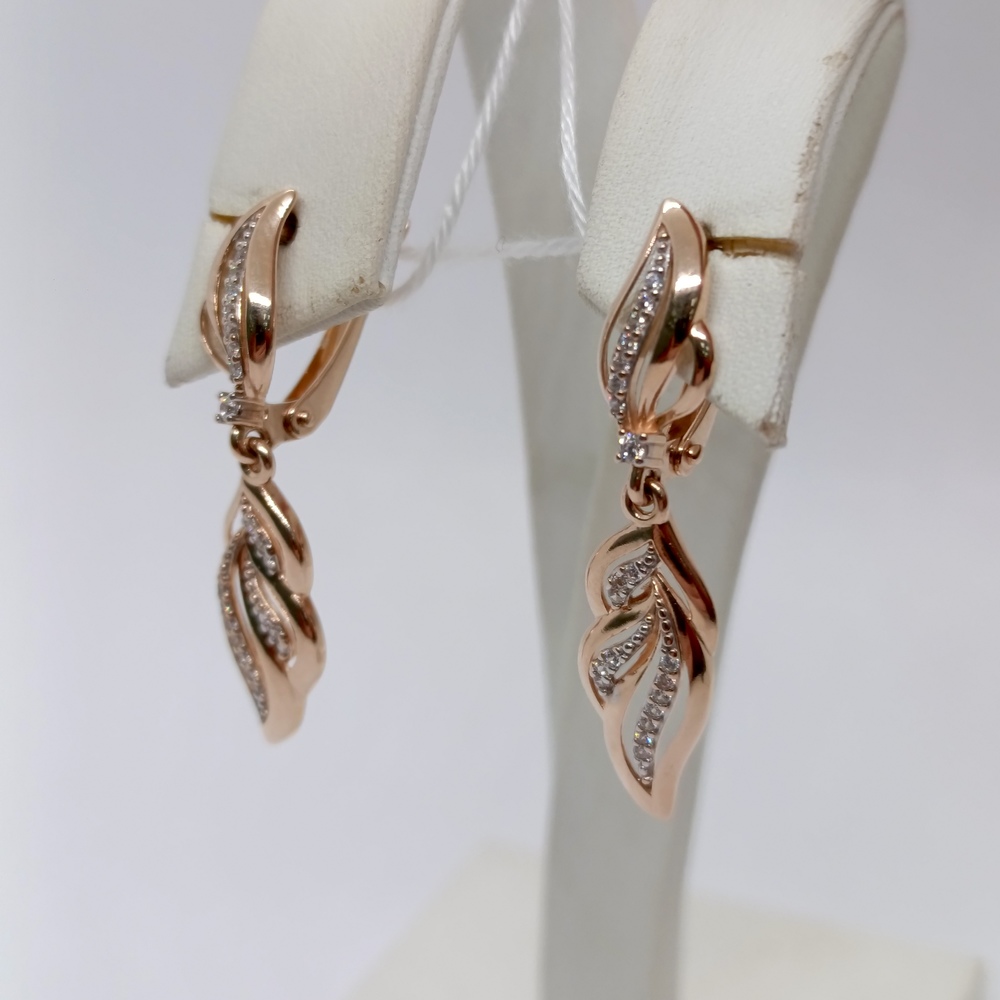 СЕРЬГИ С КАМНЯМИ (Au 585)