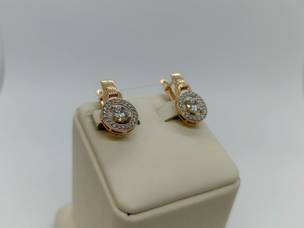 СЕРЬГИ С КАМНЯМИ (Au 585)