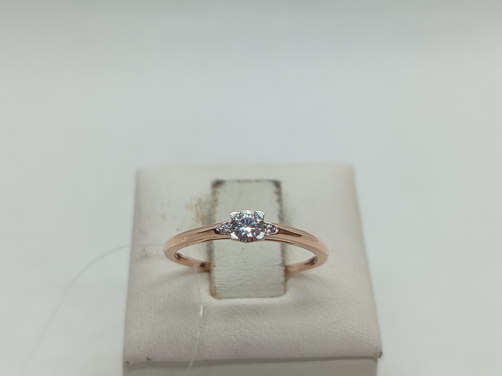 КОЛЬЦО С КАМНЯМИ (Au 585)