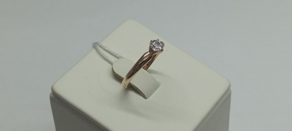 КОЛЬЦО С КАМНЕМ (Au 585)