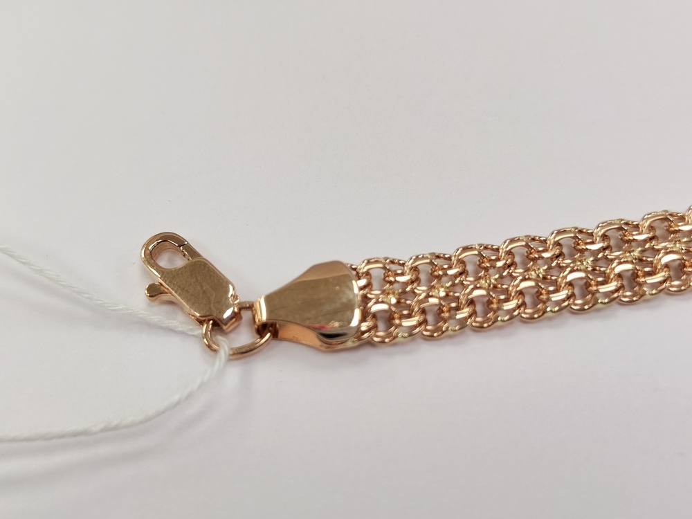 БЛБ585 БРАСЛЕТ ПОЛНОВЕСНЫЙ Бисмарк (Au 585) БЛБ585 БРАСЛЕТ ПОЛНОВЕСНЫЙ Бисмарк (Au 585)